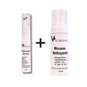 anti-cernes et mousse nettoyante